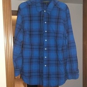 Lane Bryant Tops - Lane Bryant Blue & Purple Plaid Button Down Lane Bryant Tops - Lane Bryant Blue & Purple Plaid Button Down